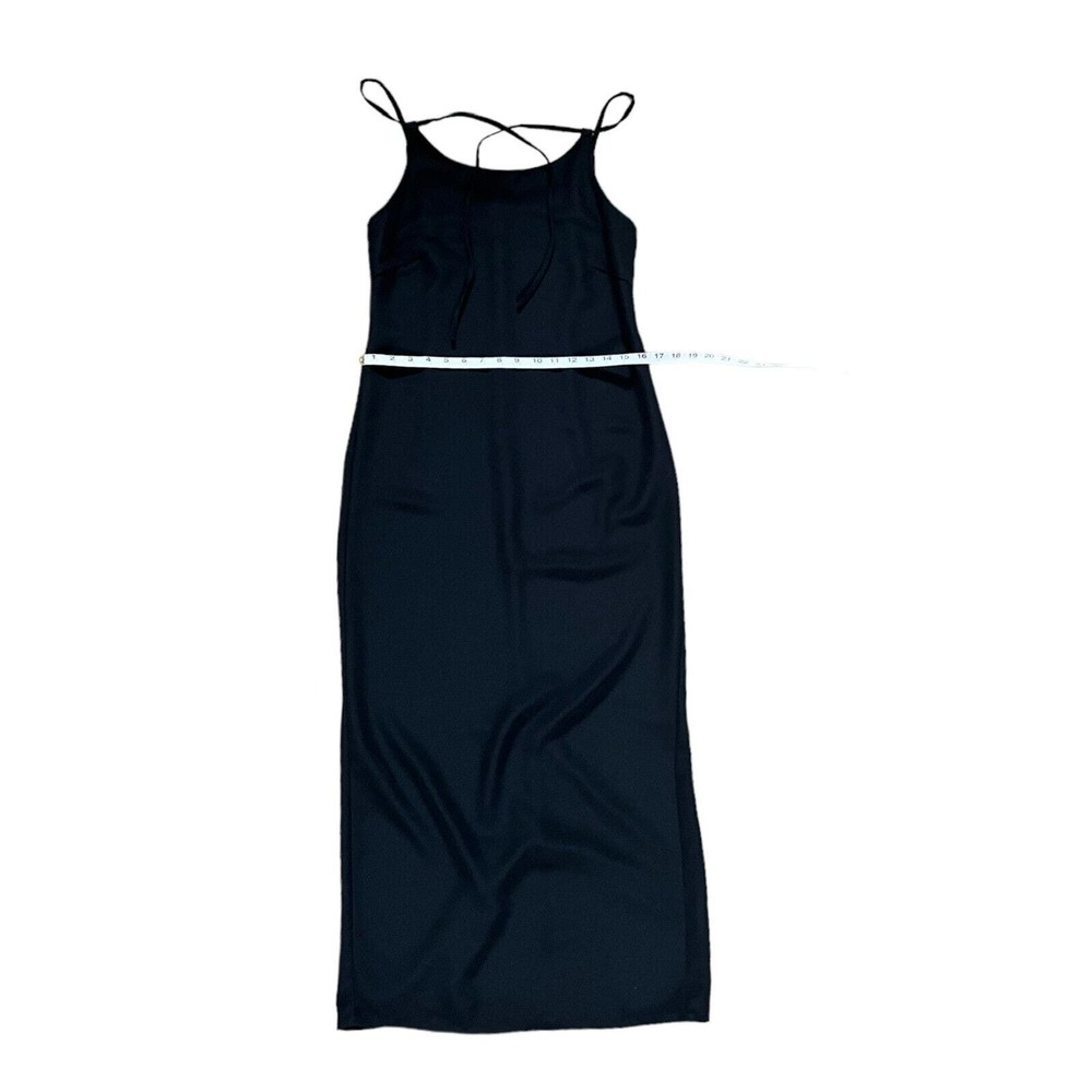 Vintage 90s Esprit De Corp Boxy Long Black Dress Size 7/8